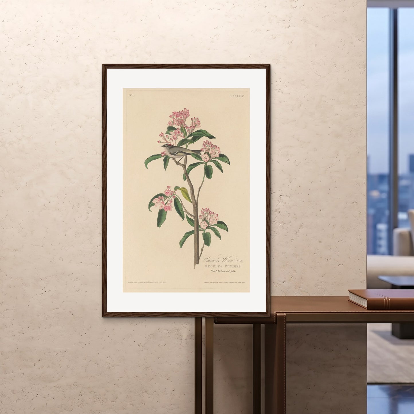Orlonzo - FRAMED PRINT DARK WOOD 80120cm3248 ROOM