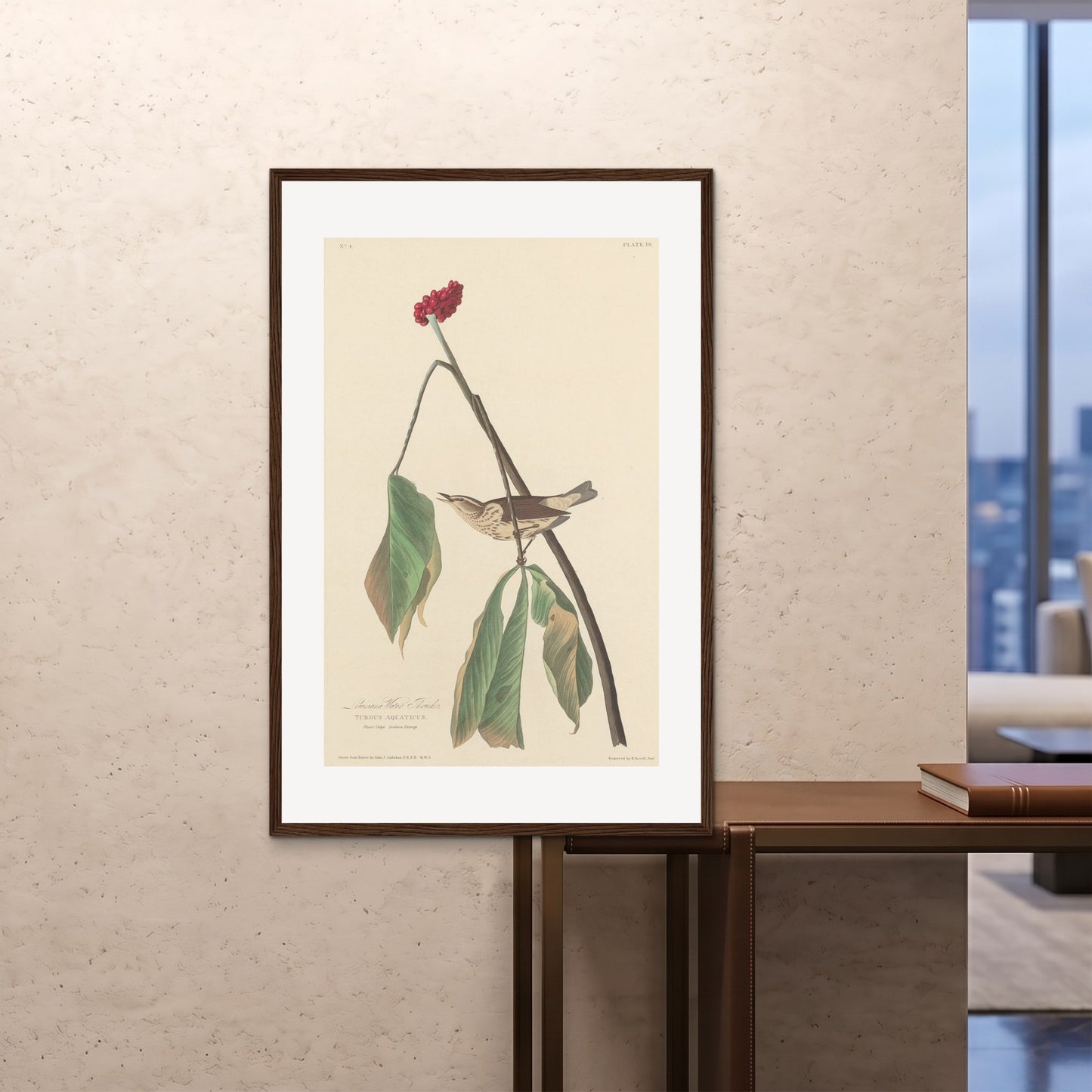Orlonzo - FRAMED PRINT DARK WOOD 80120cm3248 ROOM