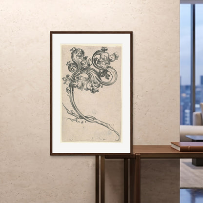 Orlonzo - FRAMED PRINT DARK WOOD 80120cm3248 ROOM
