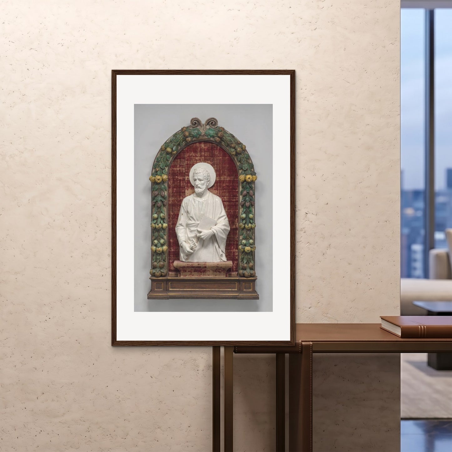 Orlonzo - FRAMED PRINT DARK WOOD 80120cm3248 ROOM