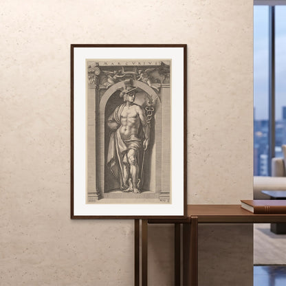 Orlonzo - FRAMED PRINT DARK WOOD 80120cm3248 ROOM