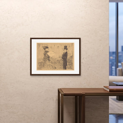 Orlonzo - FRAMED PRINT DARK WOOD 8060cm3224 ROOM
