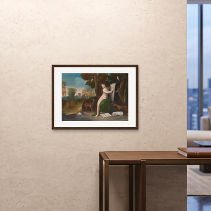 Orlonzo - FRAMED PRINT DARK WOOD 8060cm3224 ROOM