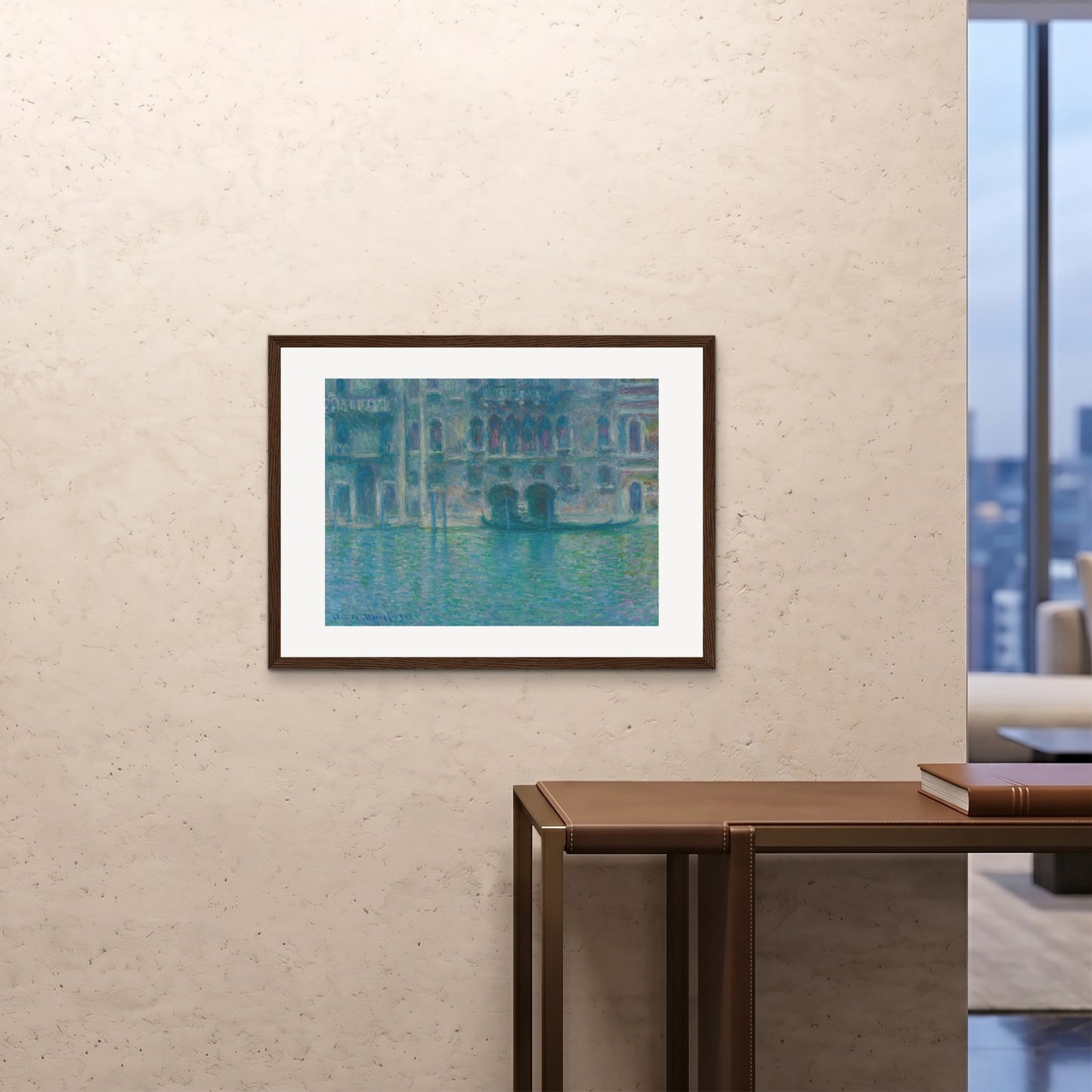 Orlonzo - FRAMED PRINT DARK WOOD 8060cm3224 ROOM