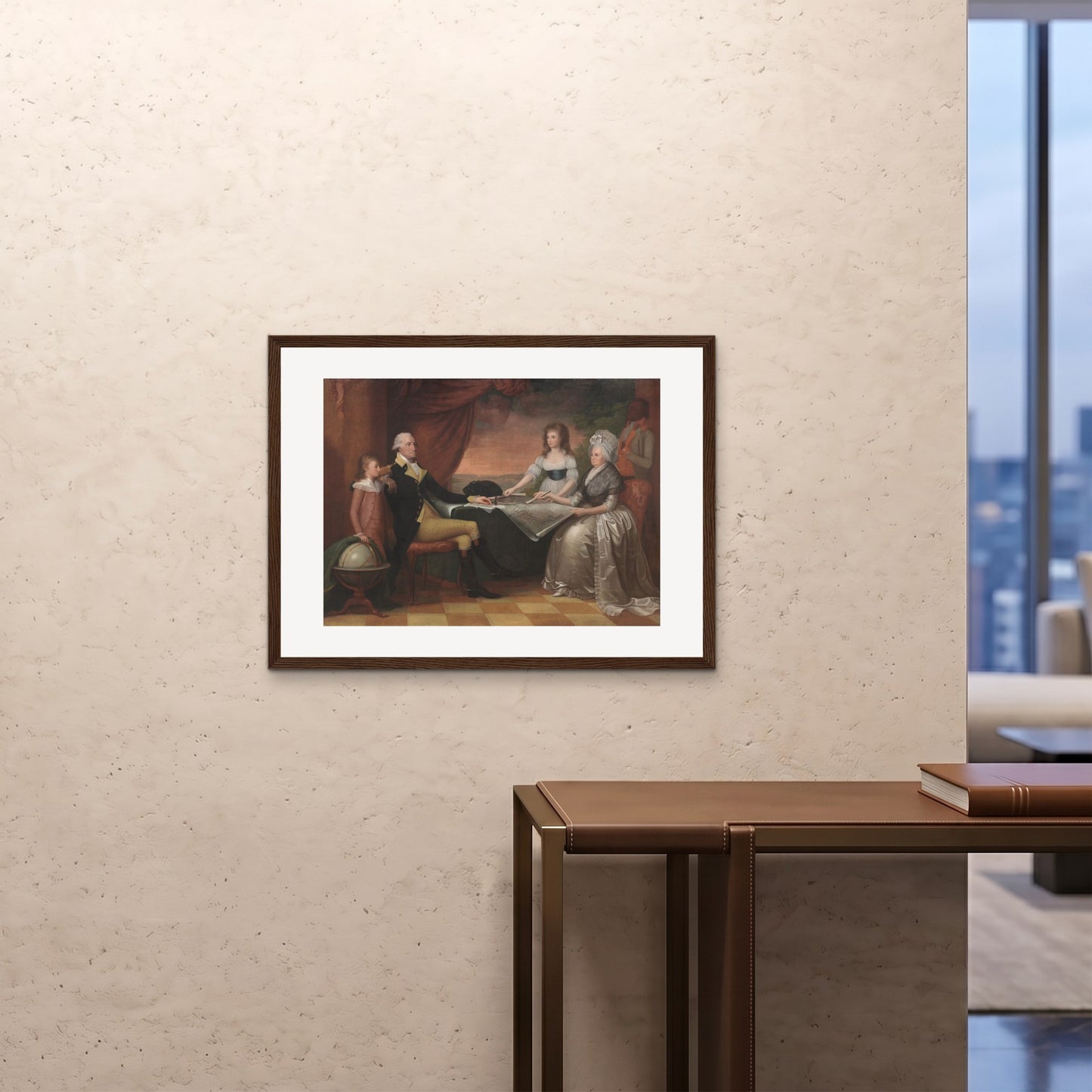 Orlonzo - FRAMED PRINT DARK WOOD 8060cm3224 ROOM