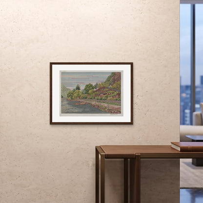 Orlonzo - FRAMED PRINT DARK WOOD 8060cm3224 ROOM
