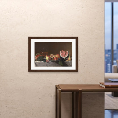 Orlonzo - FRAMED PRINT DARK WOOD 841594cm3323 ROOM
