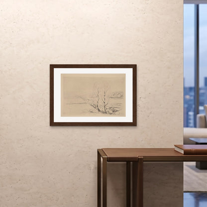 Orlonzo - FRAMED PRINT DARK WOOD 841594cm3323 ROOM
