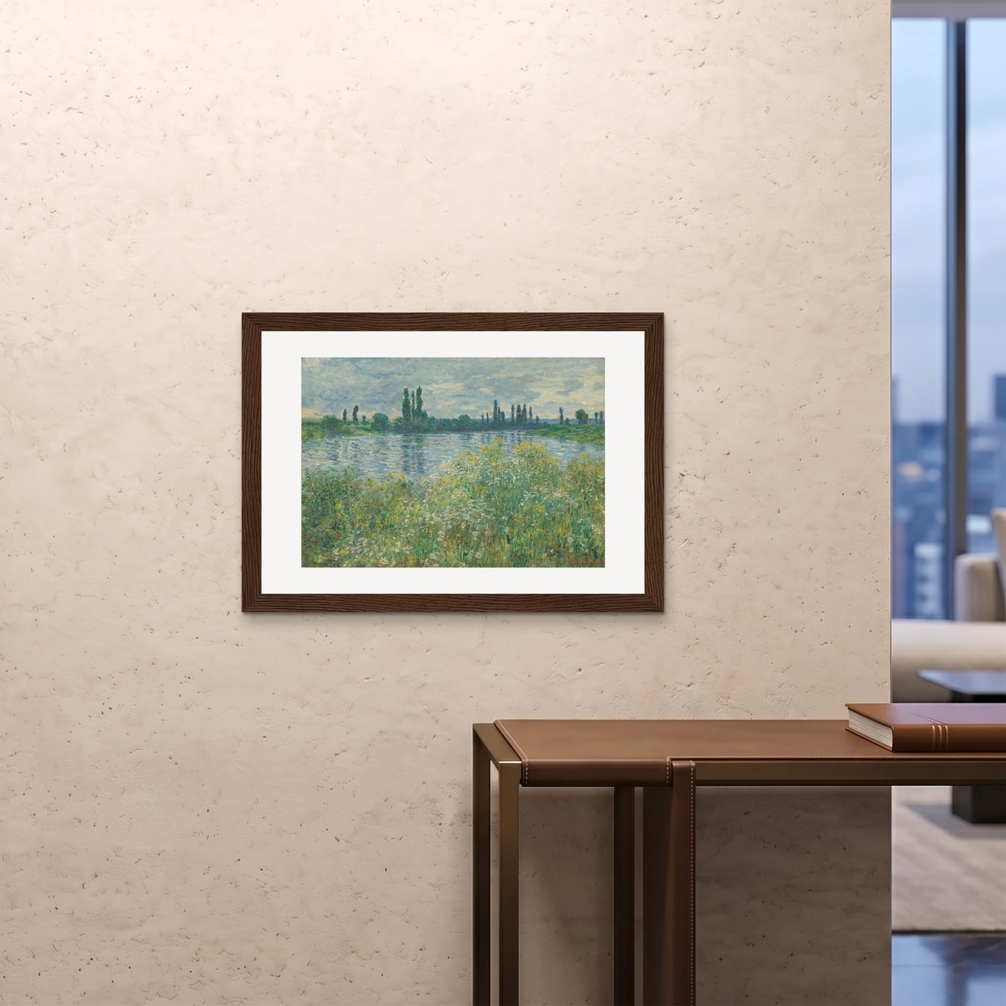 Orlonzo - FRAMED PRINT DARK WOOD 841594cm3323 ROOM