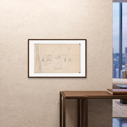 Orlonzo - FRAMED PRINT DARK WOOD 9060cm3624 ROOM