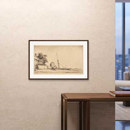 Orlonzo - FRAMED PRINT DARK WOOD 9060cm3624 ROOM