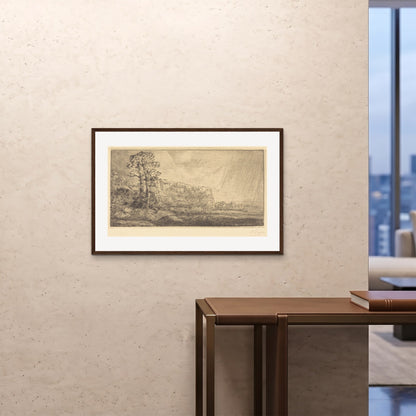 Orlonzo - FRAMED PRINT DARK WOOD 9060cm3624 ROOM