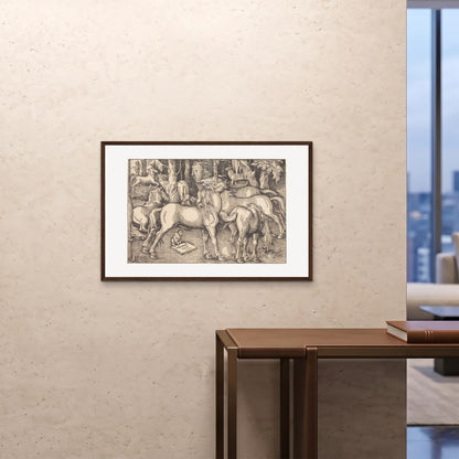 Orlonzo - FRAMED PRINT DARK WOOD 9060cm3624 ROOM
