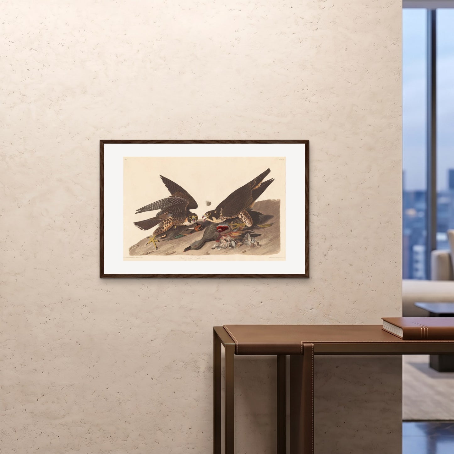 Orlonzo - FRAMED PRINT DARK WOOD 9060cm3624 ROOM
