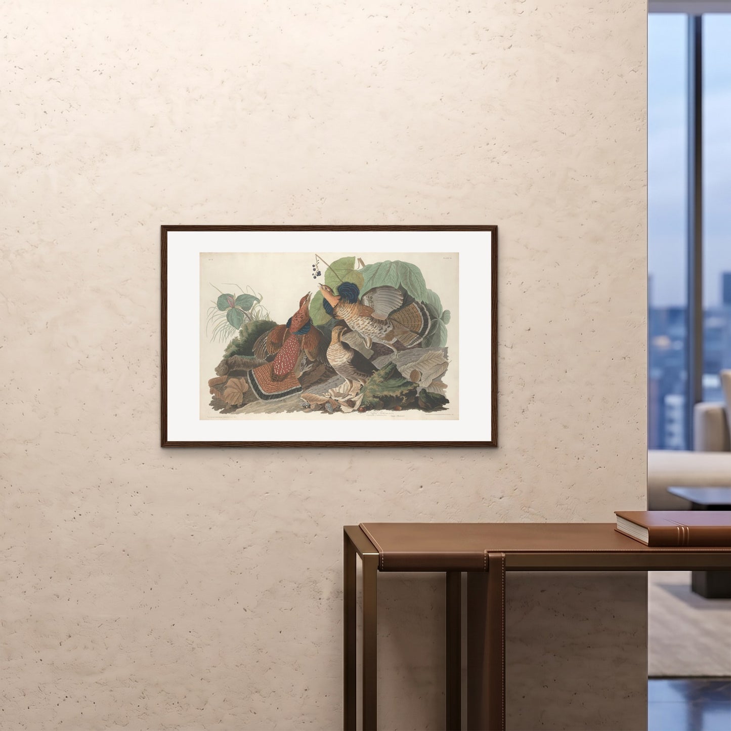 Orlonzo - FRAMED PRINT DARK WOOD 9060cm3624 ROOM