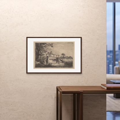 Orlonzo - FRAMED PRINT DARK WOOD 9060cm3624 ROOM