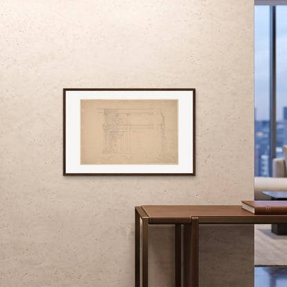 Orlonzo - FRAMED PRINT DARK WOOD 9060cm3624 ROOM