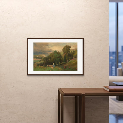 Orlonzo - FRAMED PRINT DARK WOOD 9060cm3624 ROOM
