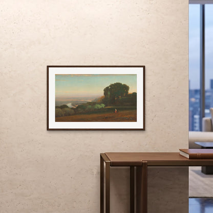 Orlonzo - FRAMED PRINT DARK WOOD 9060cm3624 ROOM