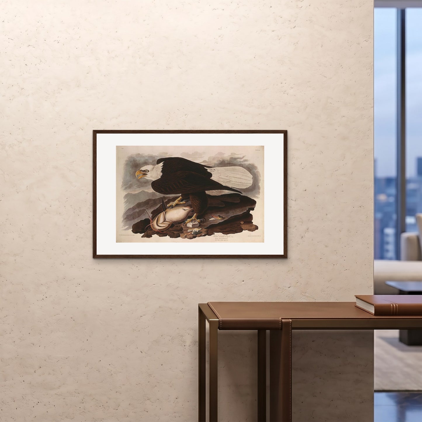 Orlonzo - FRAMED PRINT DARK WOOD 9060cm3624 ROOM