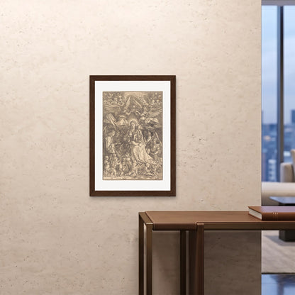 Orlonzo - FRAMED PRINT DARK WOOD A1594x841cm ROOM