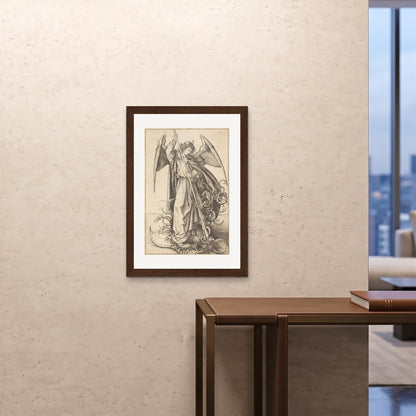 Orlonzo - FRAMED PRINT DARK WOOD A1594x841cm ROOM