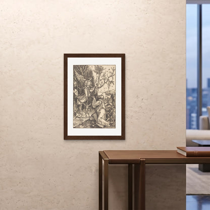 Orlonzo - FRAMED PRINT DARK WOOD A1594x841cm ROOM