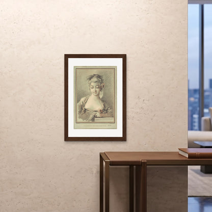 Orlonzo - FRAMED PRINT DARK WOOD A1594x841cm ROOM