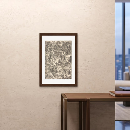 Orlonzo - FRAMED PRINT DARK WOOD A1594x841cm ROOM