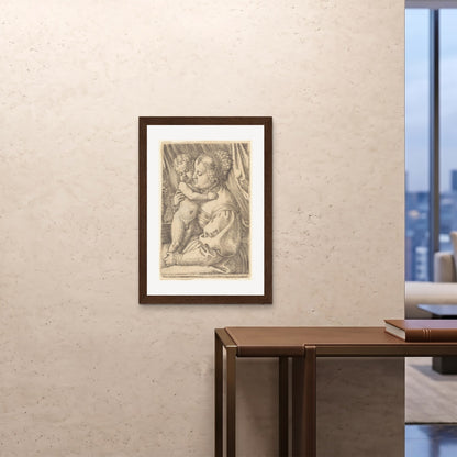 Orlonzo - FRAMED PRINT DARK WOOD A1594x841cm ROOM