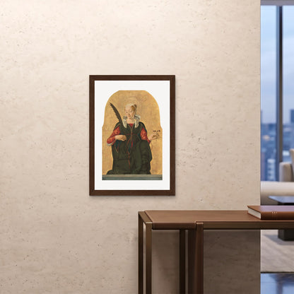 Orlonzo - FRAMED PRINT DARK WOOD A1594x841cm ROOM