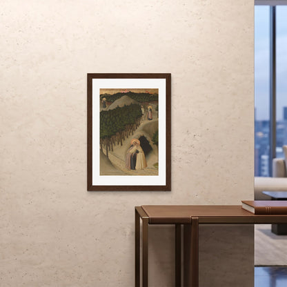 Orlonzo - FRAMED PRINT DARK WOOD A1594x841cm ROOM