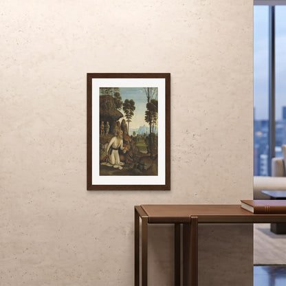 Orlonzo - FRAMED PRINT DARK WOOD A1594x841cm ROOM