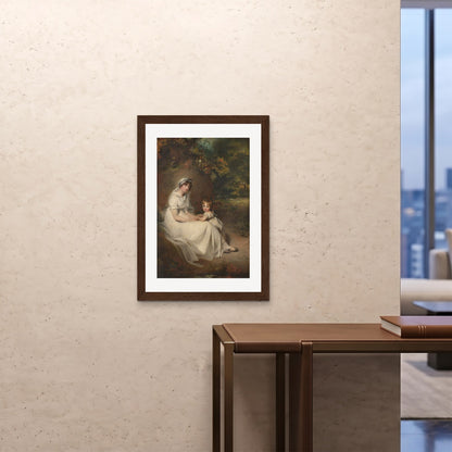 Orlonzo - FRAMED PRINT DARK WOOD A1594x841cm ROOM