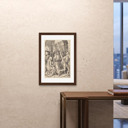 Orlonzo - FRAMED PRINT DARK WOOD A1594x841cm ROOM