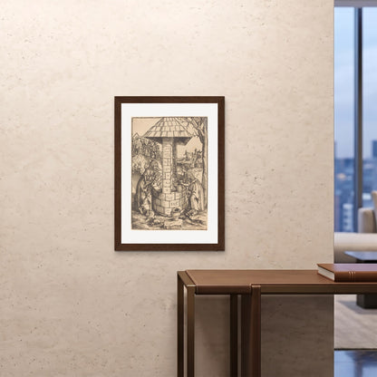 Orlonzo - FRAMED PRINT DARK WOOD A1594x841cm ROOM