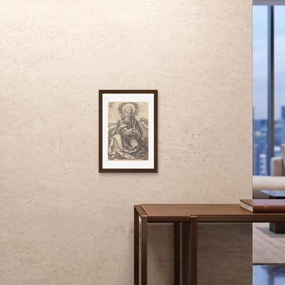 Orlonzo - FRAMED PRINT DARK WOOD A242x594cm ROOM