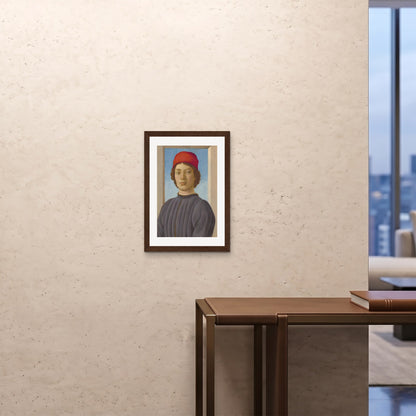 Orlonzo - FRAMED PRINT DARK WOOD A242x594cm ROOM