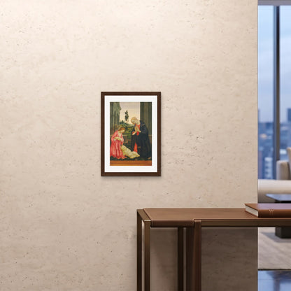Orlonzo - FRAMED PRINT DARK WOOD A242x594cm ROOM