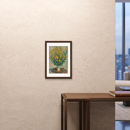 Orlonzo - FRAMED PRINT DARK WOOD A242x594cm ROOM