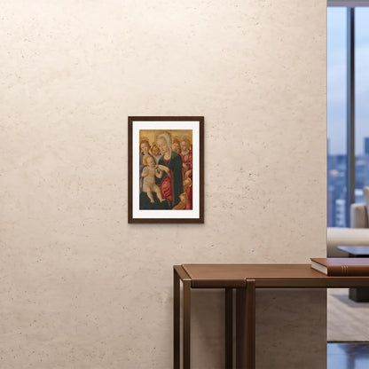 Orlonzo - FRAMED PRINT DARK WOOD A242x594cm ROOM