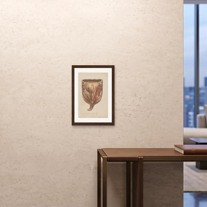 Orlonzo - FRAMED PRINT DARK WOOD A242x594cm ROOM
