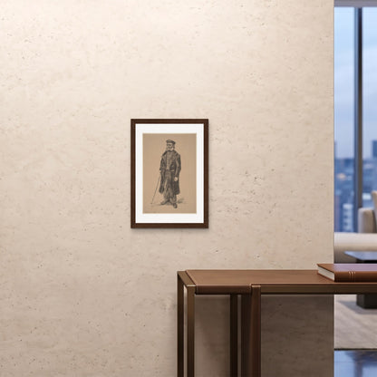 Orlonzo - FRAMED PRINT DARK WOOD A242x594cm ROOM