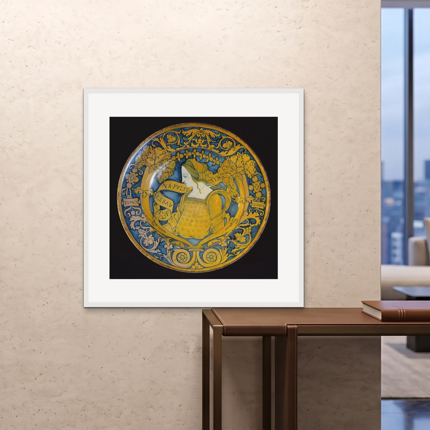 Orlonzo - FRAMED PRINT WHITE 100100cm4040 ROOM