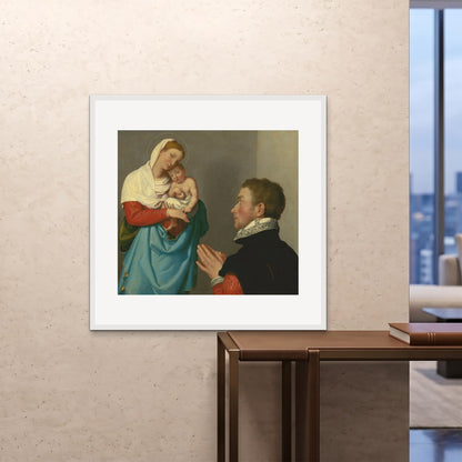 Orlonzo - FRAMED PRINT WHITE 100100cm4040 ROOM
