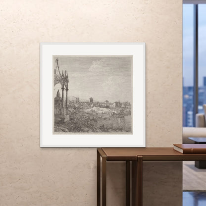 Orlonzo - FRAMED PRINT WHITE 100100cm4040 ROOM