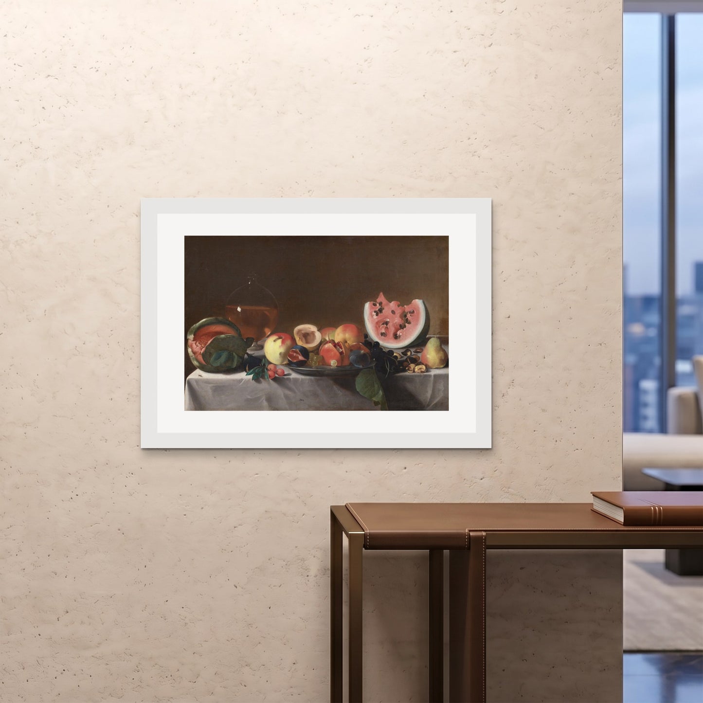 Orlonzo - FRAMED PRINT WHITE 10070cm4028 ROOM