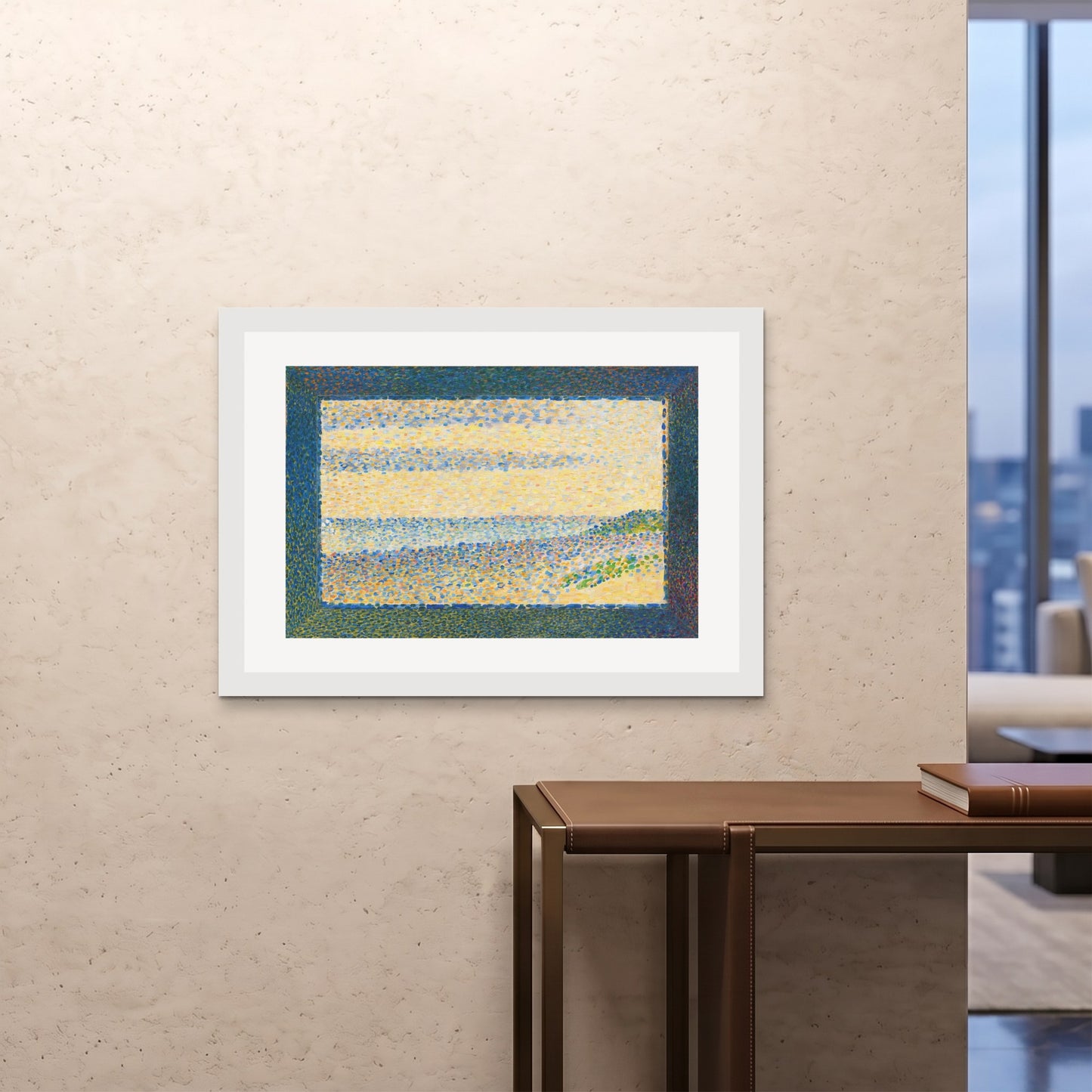 Orlonzo - FRAMED PRINT WHITE 10070cm4028 ROOM