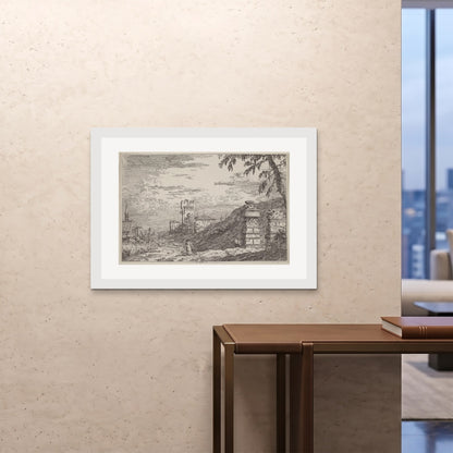Orlonzo - FRAMED PRINT WHITE 10070cm4028 ROOM