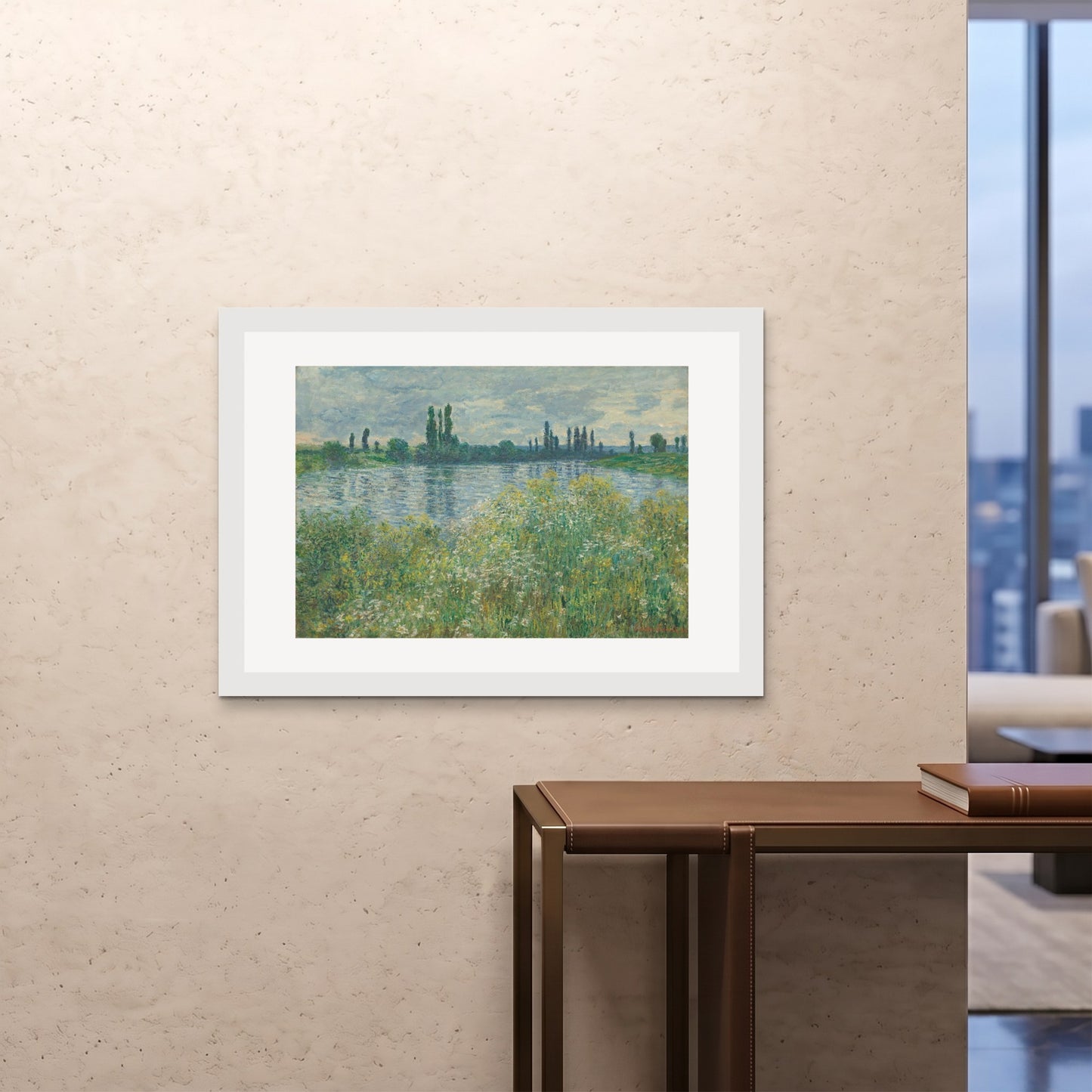 Orlonzo - FRAMED PRINT WHITE 10070cm4028 ROOM